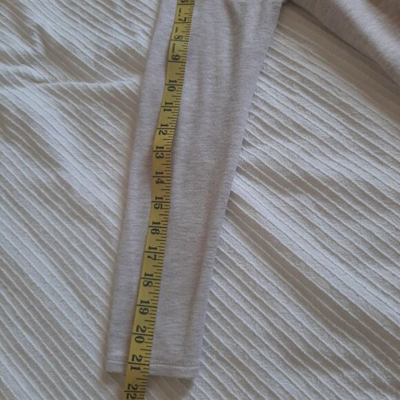 Pebble and Stone Waterfall Open Front Sheer Knit Cardigan Tan Cream Small Casual - Picture 8 of 8